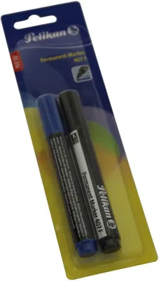 Zdjęcie produktu dla Pelikan 950170, Czarny, Niebieski, 1,5 mm, Blister, 2 szt., Ksylen, Toluen
