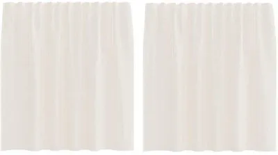 Produktbild von Solidchoice – Vorhangschals mit Schlaufe, 2 Stück, Creme, 140 x 225 cm