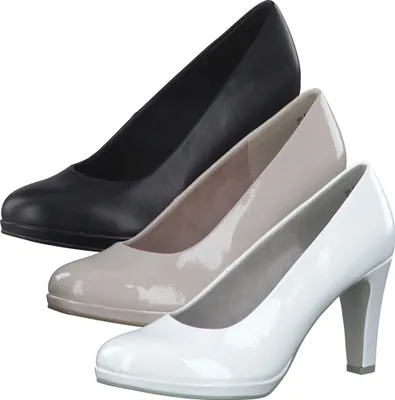 Produktbild von MARCO TOZZI Damen Pumps rund High Heel Plateau Trichterabsatz 2-22412-20, Größe:38 EU, Farbe:Weiß