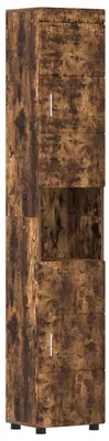 Productafbeelding van Badkamerkastenset TULUM Gerookt eiken 37 x 31,5 x 203 cm