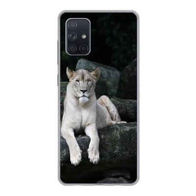 Produktbild von MuchoWow® Handyhülle Schutzhülle Hülle für Samsung Galaxy A51 5G Löwe - Wilde Tiere - Porträt Silikon Softcase Handy Hülle - Abbildung