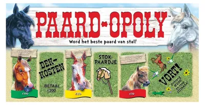 Produktbild von Paard-Opoly Brettspiel pädagogisches Gesellschaftsspiel Pferdeliebhaber