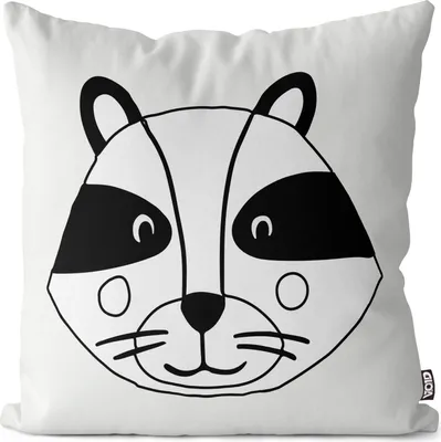 Produktbild von VOID Waschbär Cartoon Comic Kissenbezug Kissenhülle Sofakissen Kissen Deko Outdoor-Kissen Dekokissen