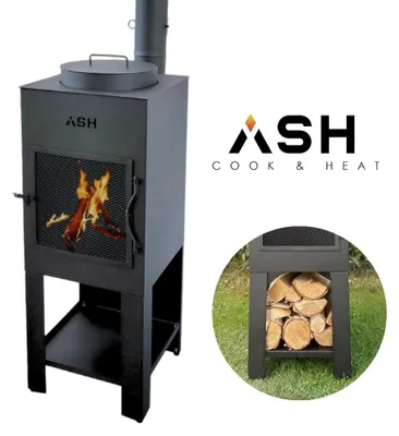 Produktbild von ASH® - Stoke - Gartenkamin mit BBQ