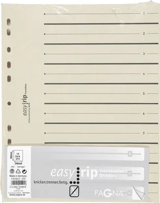 Obrázok produktu pre Rozdeľovacie listy 10 Easy-Rip, chamois