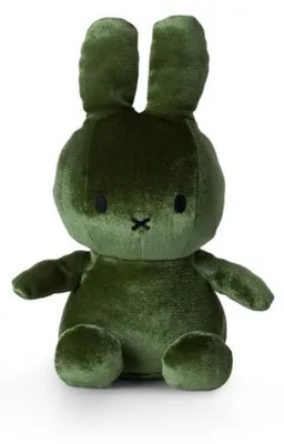 Obrázek produktu pro Miffy sametová plyšová figurka (23 cm) plyšová hračka králík plyšová hračka zelená