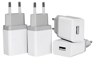 Produktbild von 12W USB-Ladegerät, 5V/2,4A, 4 Stück, Netzteiladapter