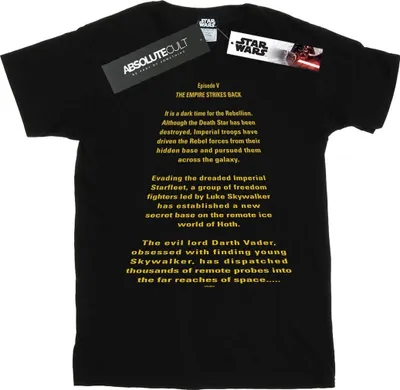 Produktbild von Star Wars - "The Empire Strikes Back Opening Crawl" T-Shirt für Herren BI46517 (M) (Schwarz)