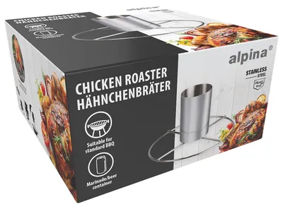 Produktbild von ALPINA Hähnchenhalter, zum Grillen, Ø 20x10 cm