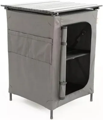 Produktbild von '- Campingschrank Stara - Faltschrank - Aufbewahrungsschrank - Camping - Grau - Faltbar