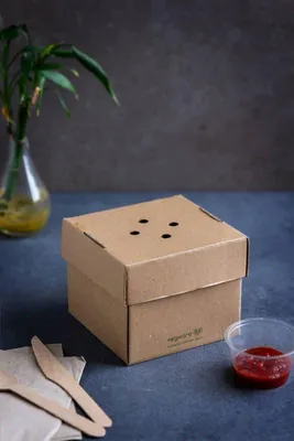 Produktbild von Premium-Burgerbox, faltbar, 12 x 12 x 10 cm, 100 Stück.