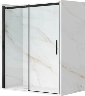 Produktbild von BALNEO Duschschiebetür Porta 110 cm Schwarz