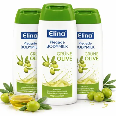 Produktbild von Elina Med Pflege-Bodymilk Grüne Olive – 200 ml ( 3 pack)
