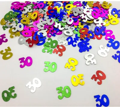 Produktbild von Oblique Unique Konfetti 30 Geburtstag Streudeko Streuteile Deko 14g - bunt