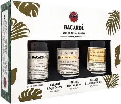 Produktbild von Bacardi Premium Discovery Set 3 x 100ml 40% Vol.