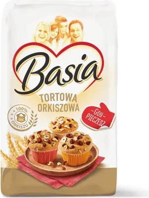 Obrázek produktu pro Špaldová mouka Basia Typ 450 Tortilla 900 G