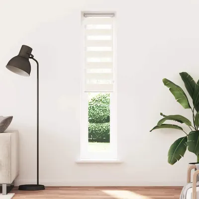 Produktbild von vidaXL Doppelrollo Marmorbeige 50x230 cm Stoffbreite 45,9 cm Polyester