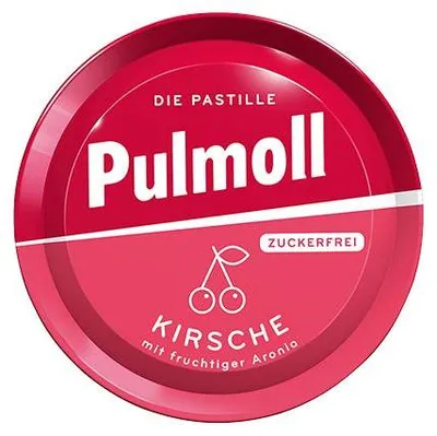 Zdjęcie produktu dla PULMOLL cukierki na kaszel wiśnia z pikantnym cynamonem bez cukru 50g