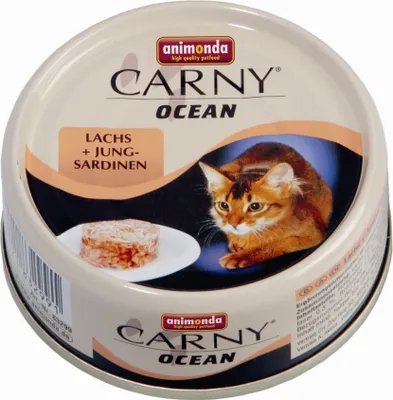 Produktbild von animonda Carny LACHS + JUNGSARDINEN, Adult, jede Rasse, Lachs, 80 g