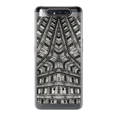 Produktbild von MuchoWow® Handyhülle Schutzhülle Hülle für Samsung Galaxy A80 Kunst - Schwarz - Weiß - Psychedelisch Silikon Softcase Handy Hülle - Schutzdeckel