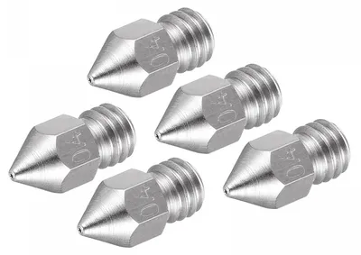 5 Stück 0,4 mm 3D-Drucker Düsen Edelstahl für Extruder 1,75 mm Filament
