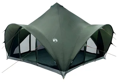 Immagine prodotto di Tenda da campeggio vidaXL, verde militare, per 6 persone, in poliestere e acciaio