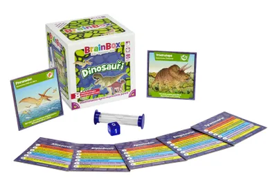 Produktbild von BrainBox Dinosaurier Gedächtnis- und Beobachtungskartenspiel für 1 Spieler ab 6 Jahren