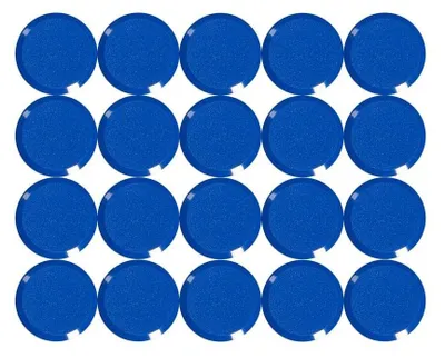 Produktbild von Runde, blaue Magnete, 20 Stück, für Büro und Zuhause
