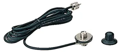 CB-Antennenhalter mit 3,5 m RG58 Koaxialkabel, 50 Ohm, schwarz