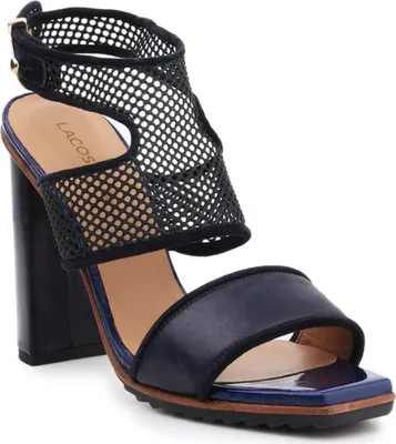 Produktbild von Lacoste Damen Sandalen Leder Handgemacht Pantolleten Sommerschuhe Gr.40,5