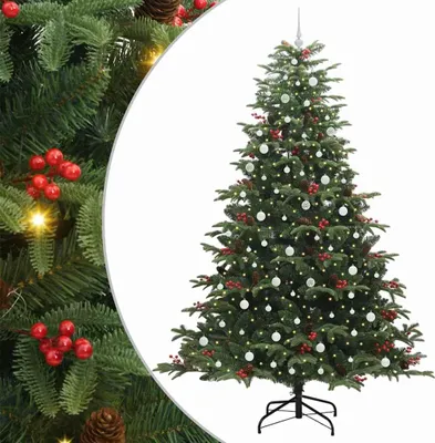 Produktbild von vidaXL Künstlicher Weihnachtsbaum mit 300 LEDs mit Ständer Grün 240 cm