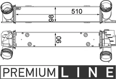 Produktbild von MAHLE CI 146 000P Ladeluftkühler LLK für BMW 3 Touring (E91) Turbo Intercooler