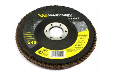 Produktbild von WARYŃSKI Lamellenschleifscheibe 125 mm Korund GR40