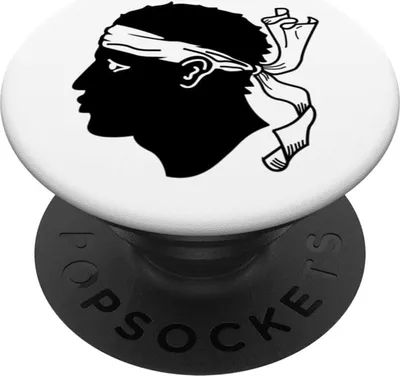 Immagine prodotto di Popsockets, PopGrip Corsica per smartphone, PopTop + base, bianco