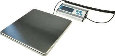 Produktbild von Paketwaage bis 120 kg - Multifunktionale Versandwaage mit Edelstahlplatte