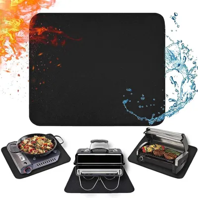 Produktbild von 2 Stück Feuerfeste Unterlage 38x46cm Hitzebeständige Unterlage für Luftfritteuse, Hitzeschutzmatte, für Küchentheke Hitzeschutz
