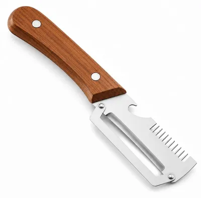 Productafbeelding van Multifunctionele Groenteschiller met Houten Handvat en Rasp