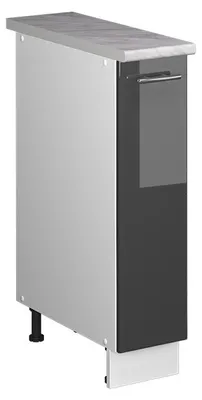 Obrázok produktu pre Lekárenská skrinka Vicco Fame-Line Antracit vysoký lesk/biely 20 cm, AP Marble, Model 62065