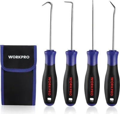 Obrázok produktu pre WORKPRO 4-dielna súprava minikľúčov a hákov, presný nástroj na odstraňovanie hadíc, olejových krúžkov a tesnení