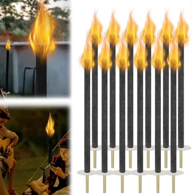 Productafbeelding van Waxfakkels voor buiten - 25 stuks met lange handgreep en 100 minuten brandtijd