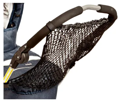 Produktbild von Universalnetz für Einkaufstaschen, Aufbewahrungstasche für Kinderwagen, Sportwagen, Buggys und Jogger in Schwarz