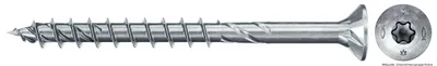 Produktbild von fischer Spanplattenschraube PowerFast FPF II CT25P 5,0 x 80 mm, Senkkopf mit Innenstern TX25, Teilgewinde, galvanisch verzinkt, blau passiviert, 200 Stück