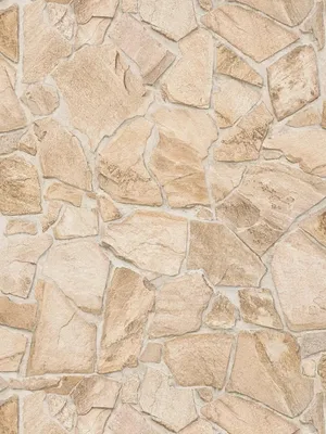 Produktbild von Steinmauer Tapete mit 3D-Optik – Beige, Braun