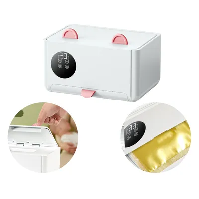 Produktbild von Tragbarer Feuchttuchwärmer Baby, Heizbox für Feuchttücher, 4 Temperaturstufen, konstante Wärme für Zuhause oder unterwegs