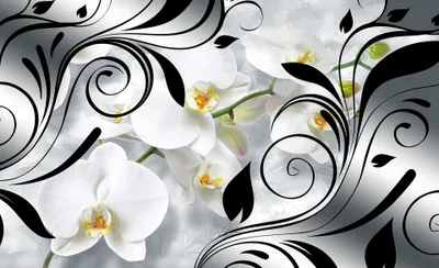 Produktbild von Fototapete Vlies 1831 VEXXL Orchideen Dekor 3-tlg. 312 x 219 cm