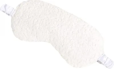 Image de INF Masque pour les yeux en peluche en forme d'ours en peluche Blanc
