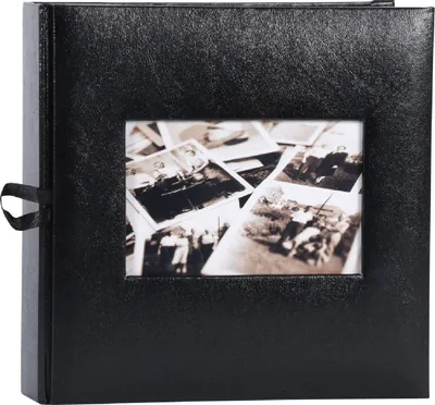 Immagine prodotto di Album Henzo con tasche inseribili, edizione da 200 fotografie 10x15 cm, in Pelle finta nera con finestrella
