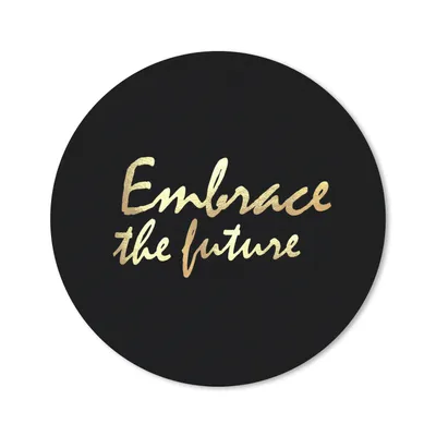 Produktbild von MuchoWow® Mauspad Mousepad Zitate - Motivation - Schwarz - Gold 30x30 cm - Mousepads - Maus Mat - Pad - Mausunterlage - Tischunterlage - Schreibtischmatten