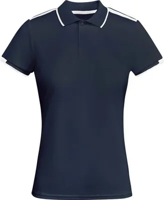 Produktbild von Roly - "Tamil" Poloshirt für Damen - Sport kurzärmlig PF4431 (L) (Marineblau/Weiß)