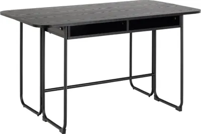 Immagine prodotto di Tavolo da pranzo Darlington 140x40,80cm con prolunga nera.